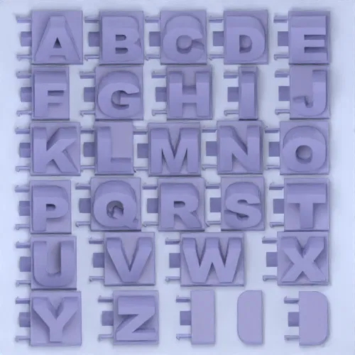 Tên 3D từ các chữ cái - Phông chữ tiêu chuẩn - Image 3