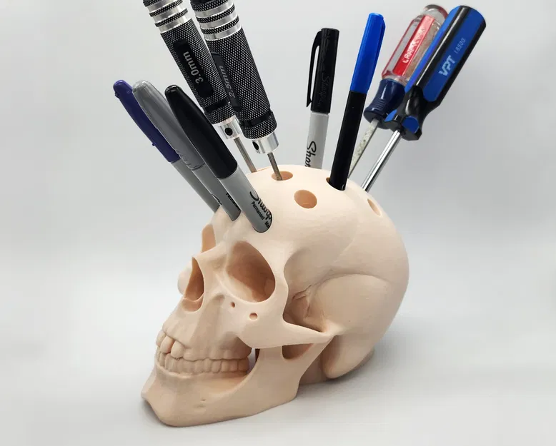 Hộp Đựng Bút Hình Đầu Lâu Người - Image 1