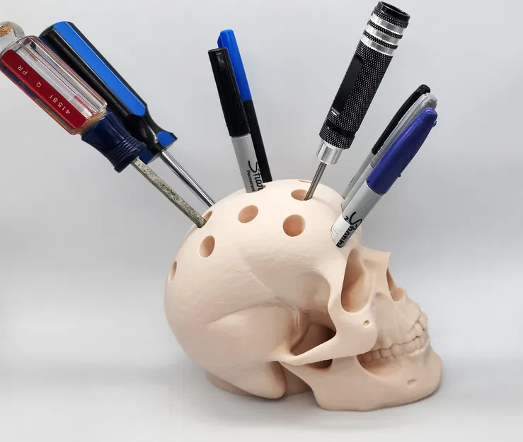 Hộp Đựng Bút Hình Đầu Lâu Người - Image 3