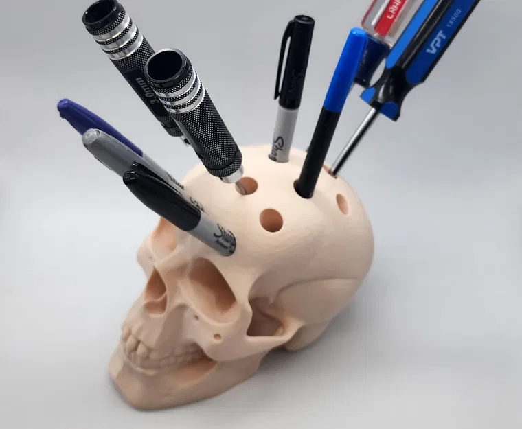 Hộp Đựng Bút Hình Đầu Lâu Người - Image 8