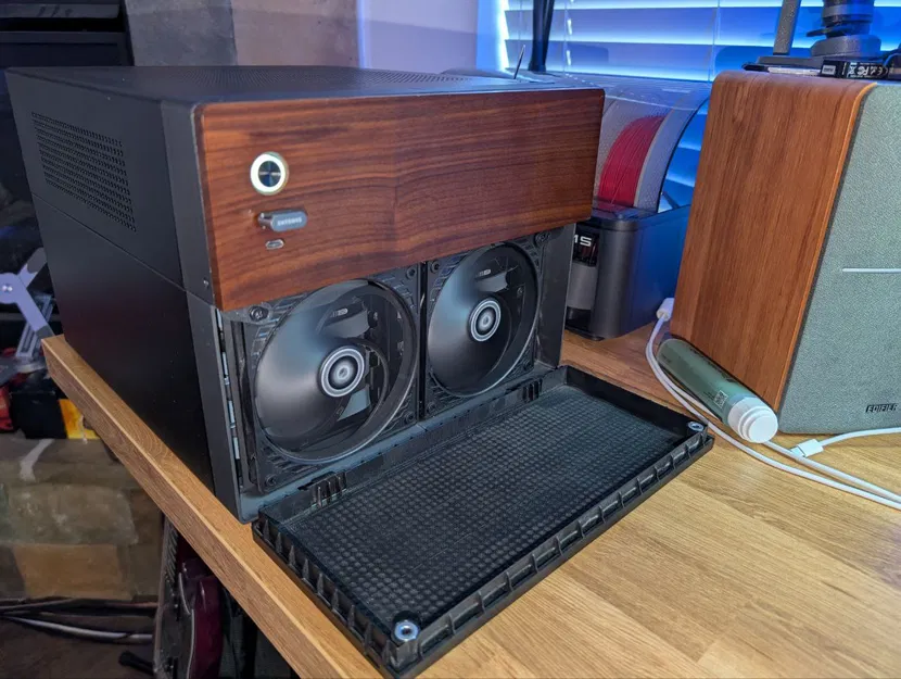 Jonsbo N4 - Bộ Chuyển Đổi Mặt Trước Cho 2 Quạt SLIM - Image 2