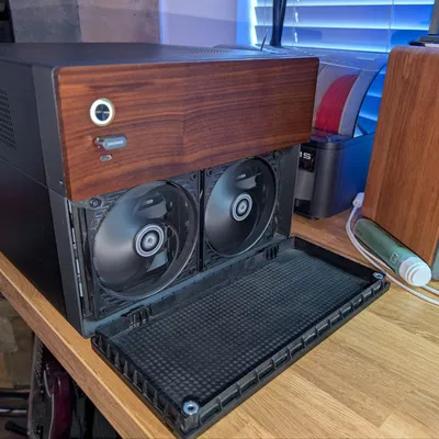 Jonsbo N4 - Bộ Chuyển Đổi Mặt Trước Cho 2 Quạt SLIM