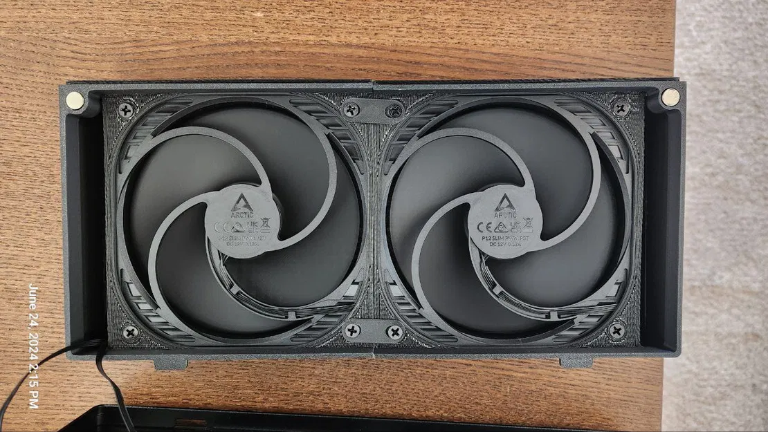 Jonsbo N4 - Bộ Chuyển Đổi Mặt Trước Cho 2 Quạt SLIM - Image 7