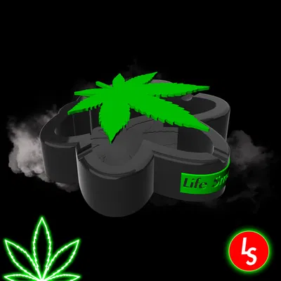 Khay Đựng Tàn Thuốc Lá & Khay Đựng Đồ Hình Lá Cần Sa