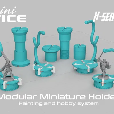 miniVICE X-Series - Dụng cụ giữ mô hình mini dạng module, hệ thống sơn và hobby