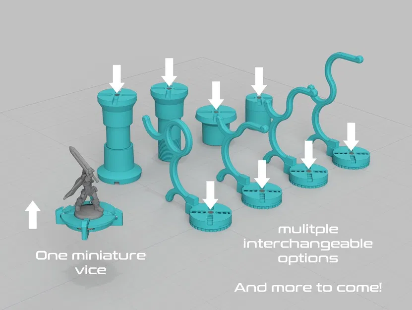 miniVICE X-Series - Dụng cụ giữ mô hình mini dạng module, hệ thống sơn và hobby - Image 2