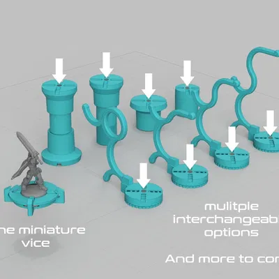 miniVICE X-Series - Dụng cụ giữ mô hình mini dạng module, hệ thống sơn và hobby