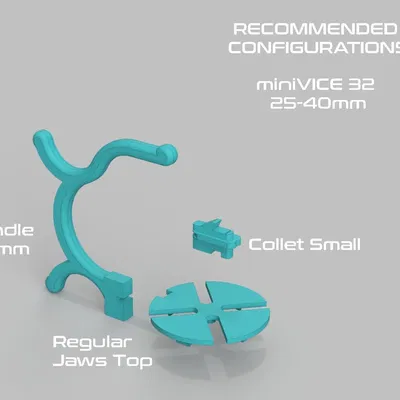 miniVICE X-Series - Dụng cụ giữ mô hình mini dạng module, hệ thống sơn và hobby