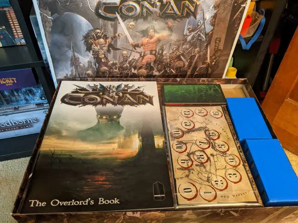 Bộ organizer/hộp đựng cho board game Conan (Monolith) có bọc bài + 2 expansion - Image 1