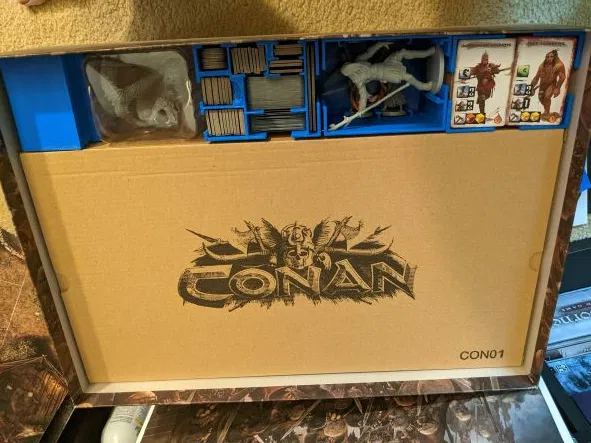 Bộ organizer/hộp đựng cho board game Conan (Monolith) có bọc bài + 2 expansion - Image 2