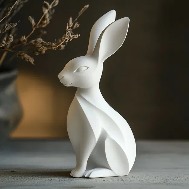 Mô Hình Trang Trí Lễ Phục Sinh Hình Thỏ – Đồ Trang Trí Mùa Xuân Độc Đáo - Image 1