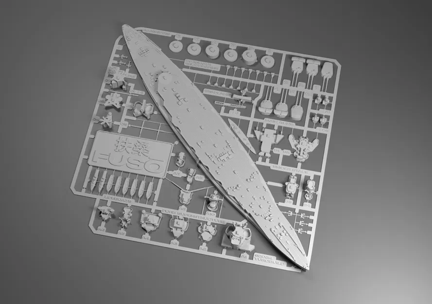 Mô hình Tàu chiến Fuso Tỷ lệ 1:625 & 1:700 - Image 12