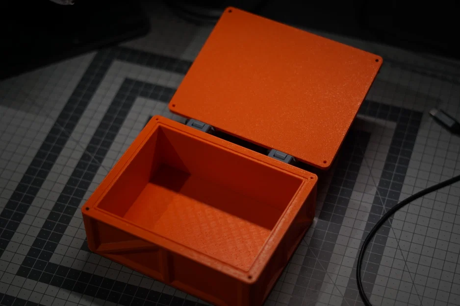 Hộp Parametric Chống nước Có Bản lề/Chốt Kép - FreeCAD - Image 6