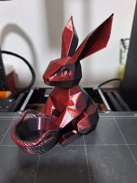 Giỏ đựng trứng Phục Sinh hình thỏ (Không cần support) - Image 1