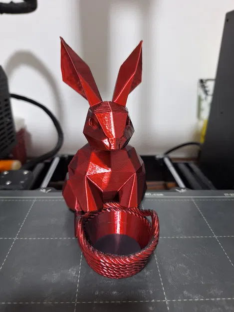 Giỏ đựng trứng Phục Sinh hình thỏ (Không cần support) - Image 3