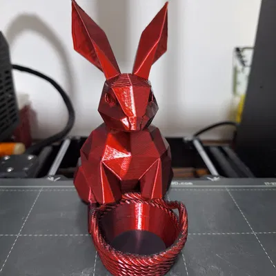 Giỏ đựng trứng Phục Sinh hình thỏ (Không cần support)