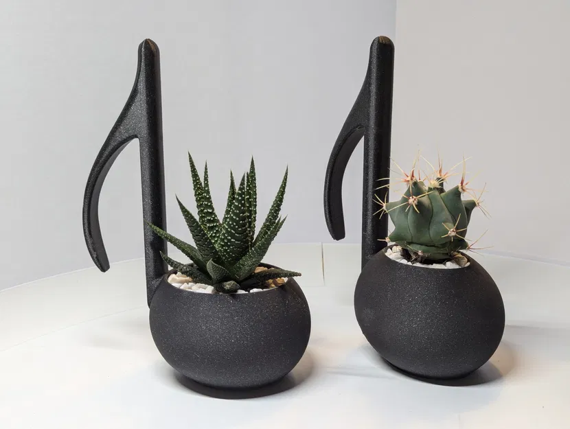 Chậu cây hình nốt nhạc (chậu hoa - ghi chú) - Image 1