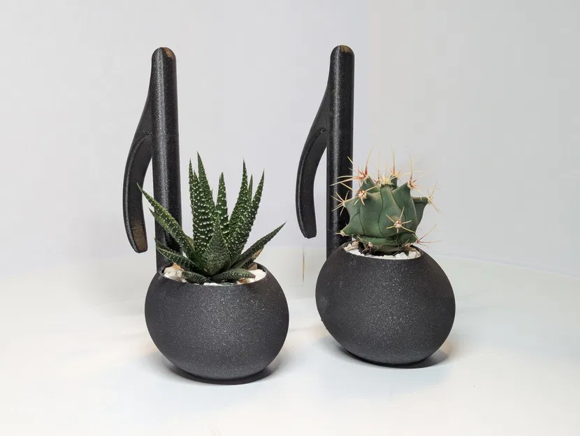 Chậu cây hình nốt nhạc (chậu hoa - ghi chú) - Image 2