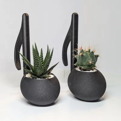 Chậu cây hình nốt nhạc (chậu hoa - ghi chú)