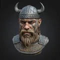 Tượng Bán Thân Viking - Thumbnail 1