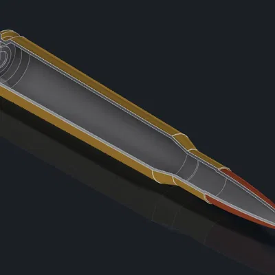 Mô Hình Đạn 7.62mm X 54mm R