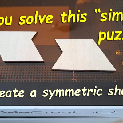 Mô hình ghép hình đơn giản gồm hai mảnh