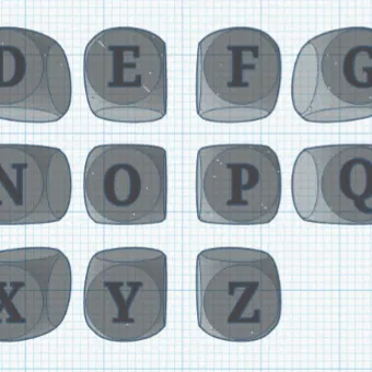 Con dấu chữ làm bằng đất sét