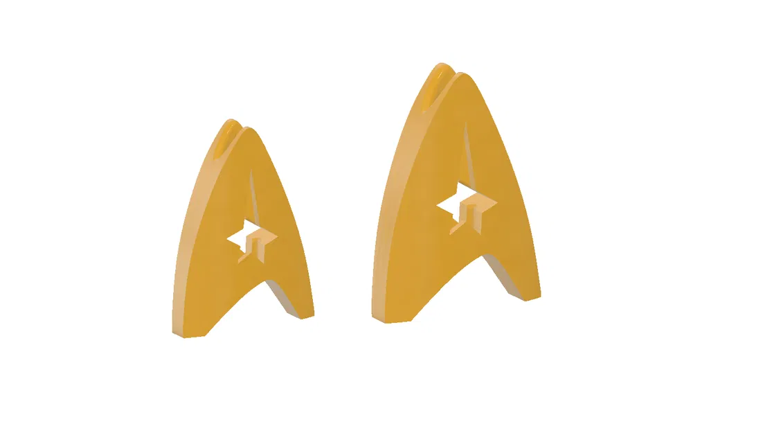 STAR TREK huy hiệu hạt / Hạt charm (hai phiên bản!) - Image 4