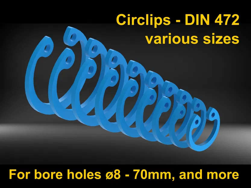 Vòng chặn DIN 472 - nhiều kích cỡ - Image 1