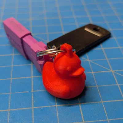 Móc Chìa Khóa Hình Vịt Cao Su