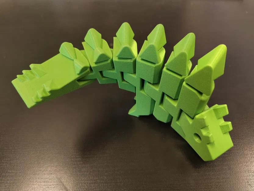 FlexiDinos Günther Khủng long Stegosaurus uốn dẻo in liền khớp nối - Image 7