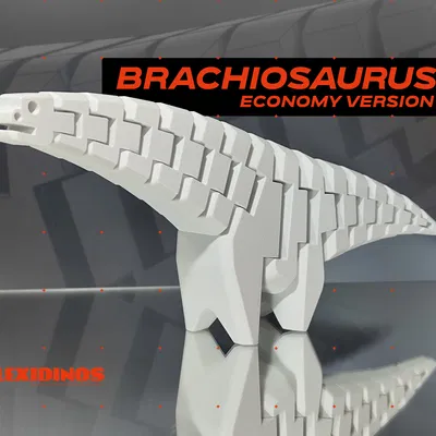 FlexiDinos Ginko khủng long Brachiosaurus khớp nối in tại chỗ - Phiên bản miễn phí