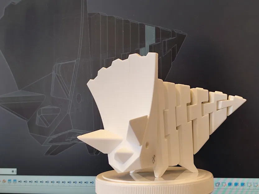 FlexiDinos Theobald: Khủng long Triceratops khớp nối in liền - Image 5