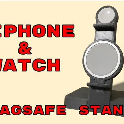 Đế Sạc Magsafe cho iPhone và Apple Watch (Chế độ Ngang)