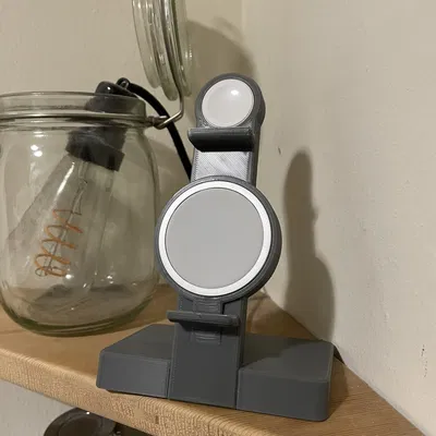 Đế Sạc Magsafe cho iPhone và Apple Watch (Chế độ Ngang)