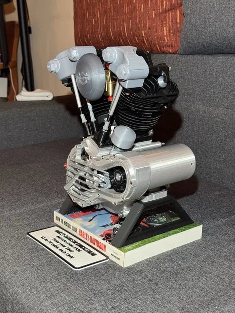 Mô hình động cơ Harley Davidson Knucklehead cổ điển - Image 6