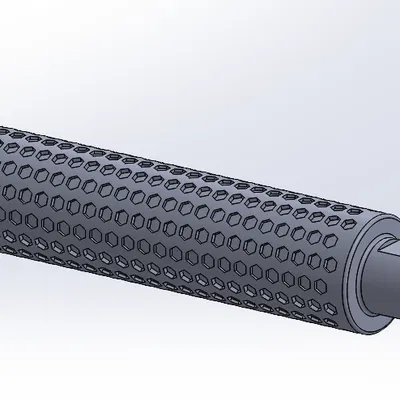 Ống Giảm Thanh Airsoft Có Cánh Tạo Xoáy