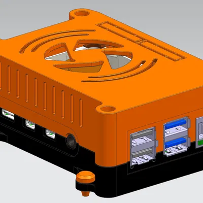 Vỏ Raspberry Pi 4, Gắn VESA, Quạt Tích Hợp