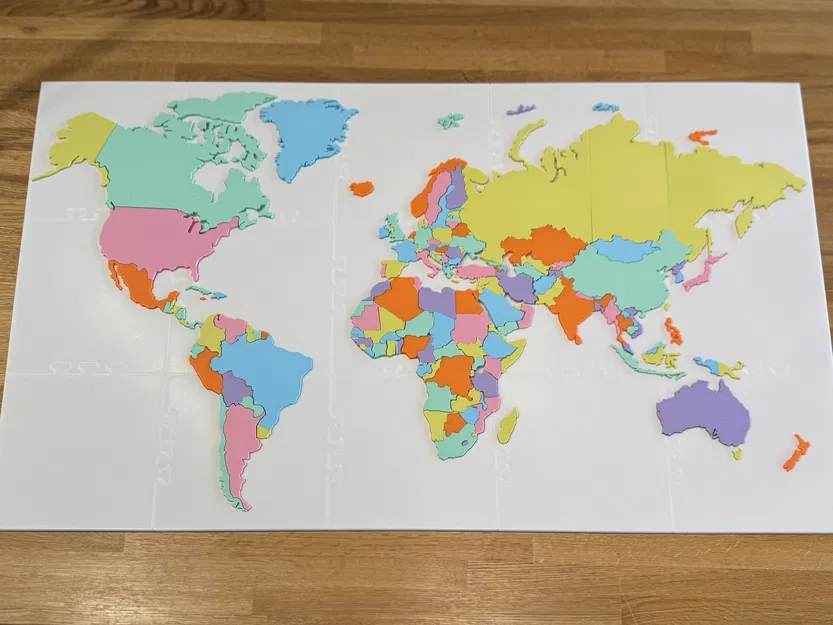 Bộ Ghép Hình Bản Đồ Thế Giới Remix - Image 1