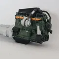Mô hình động cơ xe tải tỉ lệ 1/24 - Thumbnail 1