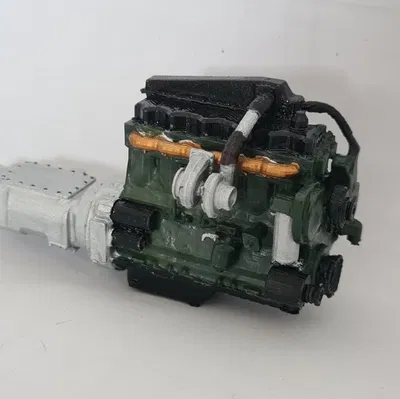 Mô hình động cơ xe tải tỉ lệ 1/24