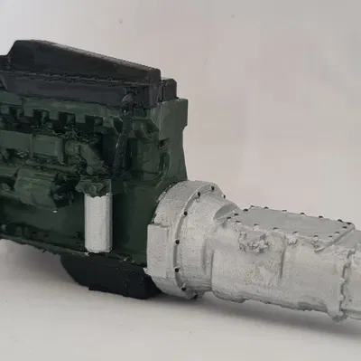 Mô hình động cơ xe tải tỉ lệ 1/24