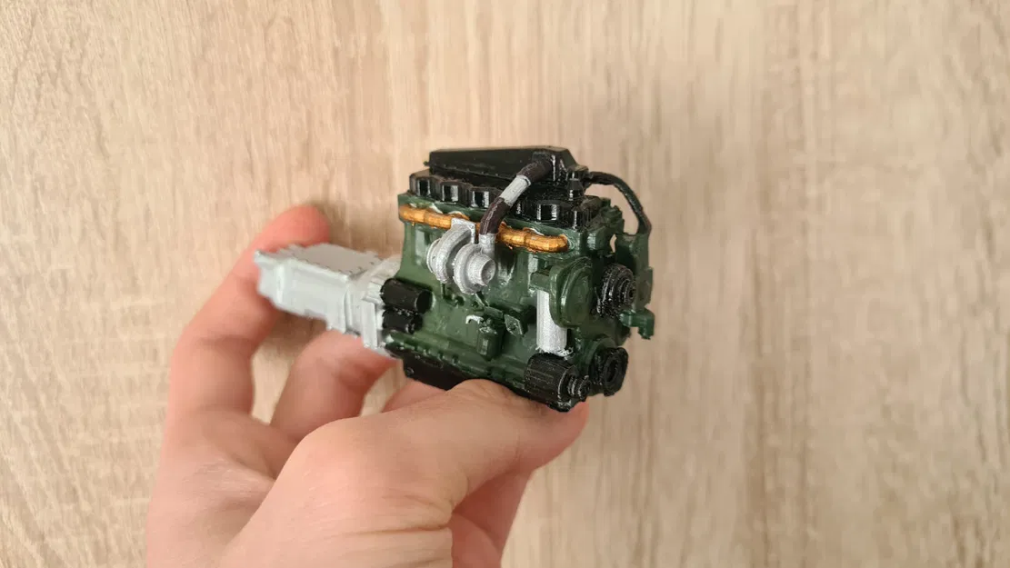 Mô hình động cơ xe tải tỉ lệ 1/24 - Image 7