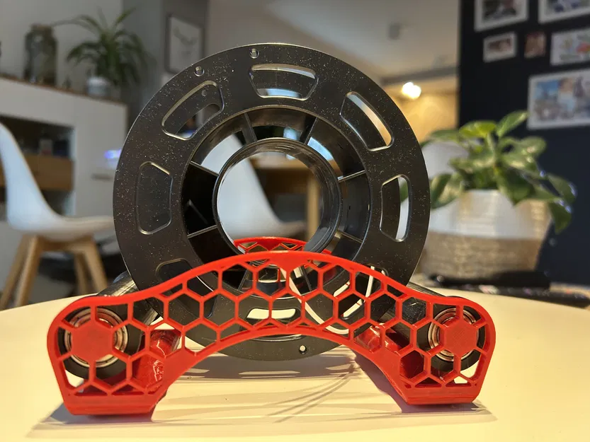 Giá đỡ cuộn dây filament, đế giữ cuộn, con lăn dây filament - Image 4