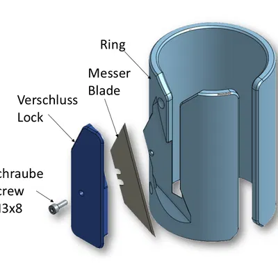 Dao Cắt Giấy Cuộn - Dành Cho Lưỡi Dao 70mm