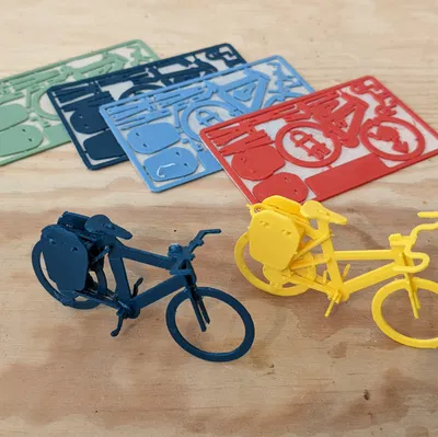 Bộ Quà Tặng Xe Đạp Puzzle Card