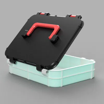 Hộp có tay cầm 20x15x5 cm (không cần support)