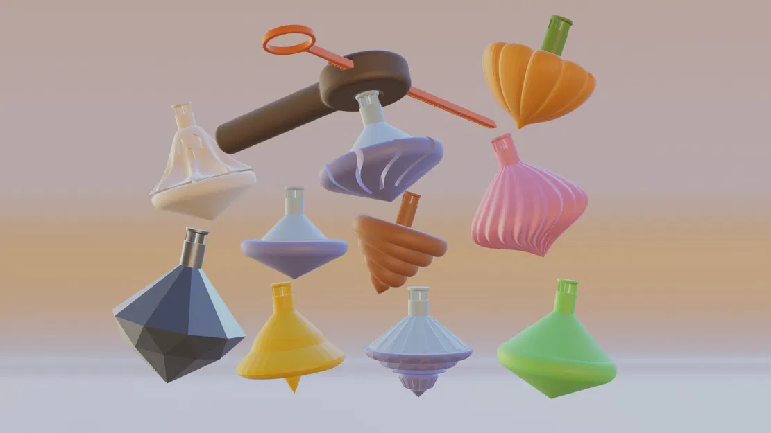 B8-Lab Con Quay Tự Quay Dây Kéo Đồ Chơi Trò Chơi - Image 1