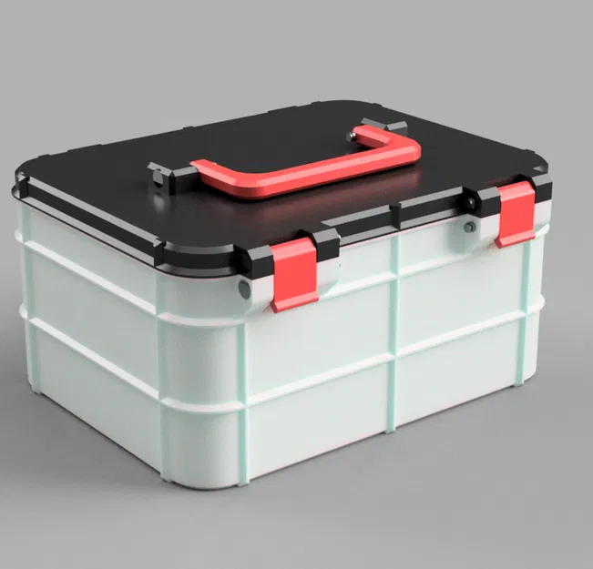 Hộp có tay cầm 20x15x10cm (không cần support) - Image 1