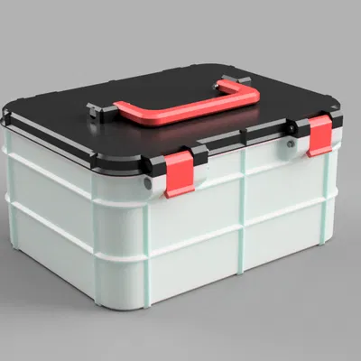 Hộp có tay cầm 20x15x10cm (không cần support)